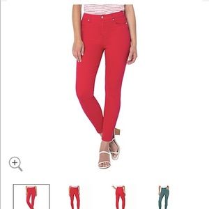 NWT Liverpool Los Angeles Abby Hi-Rise Ankle Skinny Jeans in color Lollipop